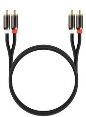 3FT 6FT 24k Gold Plated RCA Male L/R Stereo Audio Cable Cord Plug