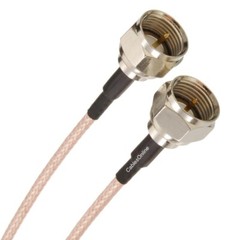 Slim Coax 75-ohm RG179 with F-Type Connectors TV, Satellite & Antenna Cable