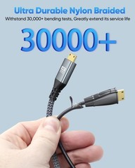 4K Mini HDMI to Mini HDMI Cable 3.3FT, HDMI Mini Cable 4K60Hz, 2K120Hz, 1080P…