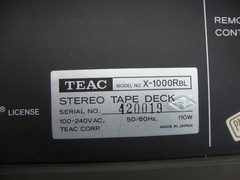 Awesome Teac X-1000R DBX Reel to Reel Tape Deck ~ Pro Serviced, 30 Day Warranty