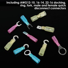 270pcs Heat Shrink Tubing Wire Connectors Marine Automotive Waterproof Terminal