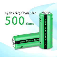 Pkcell 2/3AAA Solar Lights Batteries 1.2V Ni-MH Rechargeable Battery 4 pcs US