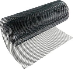 47 x 15.7 inches Car Grill Mesh Sheet, Black Painted Aluminum Alloy Multi-fun…
