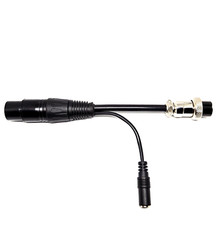 3-Pin XLR DYNAMIC MIC to 4 Pin Round Adapter HS-04BD for COBRA