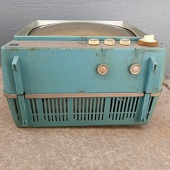 Vintage GE M500XTS Teal TV 15″ Space Age Mid Century TESTED WORKING Retro Prop