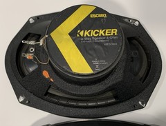 KICKER ESC693 6x9in 3-Way Car Speakers 75W RMS 350W Peak 4 Ohm 48ESC693