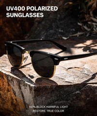 NSSIW Sunglasses Men Polarized Sunglasses-for-Men: Tortoise Gold/Dark Green