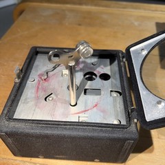 Vintage Daystrom Weston Portable Galvanometer/Meter Demo Unit w/ Case & Key RARE