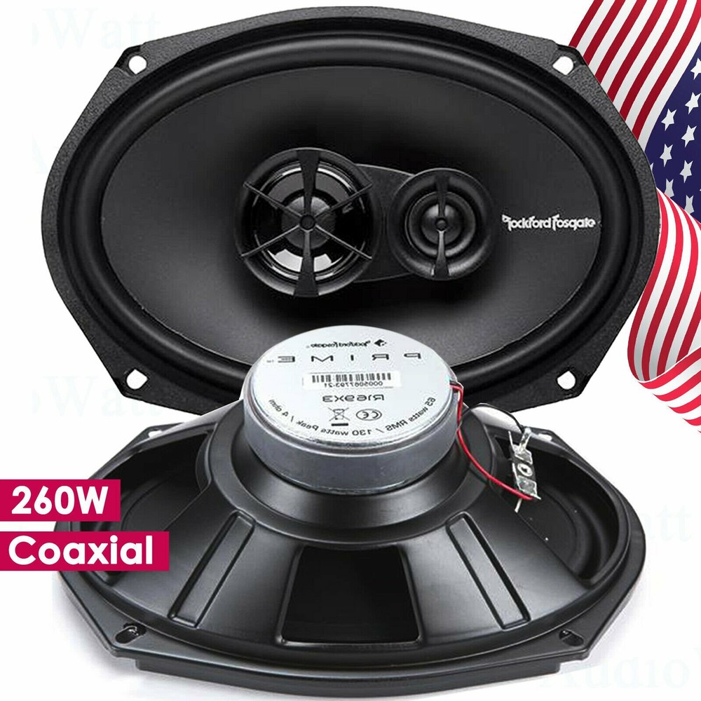 Rockford Fosgate Prime R169X3 6×9″ 3-Way 260 WATTS Coaxial Speakers – 1 PAIR
