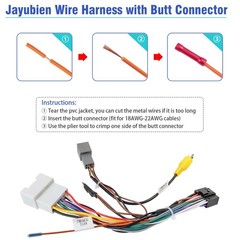 20Pin Radio Wire Harness for Mitsubishi Stereo Wiring Adapter Kit,Android Rad…