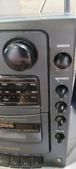 Vintage 1994 Koss HG20 Radio Cassette Player Detachable Speakers AC or Battery