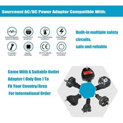 AC Adapter For Sceptre E225W-1920RR E325W-2560AD LED Monitor Power Supply Cord
