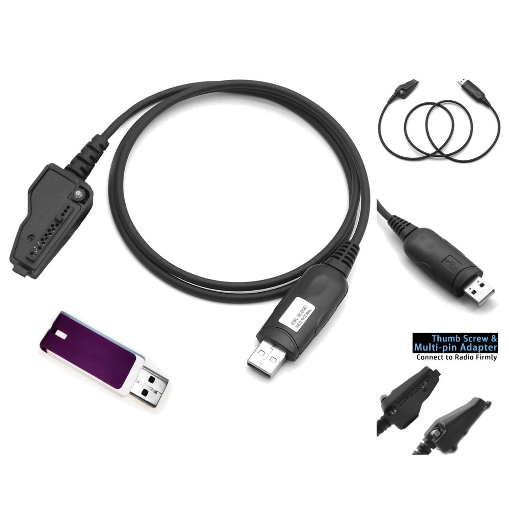 Lightweight 90cm USB 3-Pin Cable for Kenwood Radios – Easy Programming & Setup