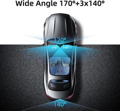 4 Channel Dash Cam 4k Car Camera 360 View WiFi Front Rear Inside Left Right 64GB