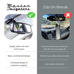 Master Tailgaters OEM Rear View Mirror with 4.3″ Auto Adjusting Brightness LCD