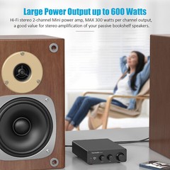 Fosi Audio TB10D HiFi Digital Power Amplifier TPA3255 Class D Home Amp 300Wx2