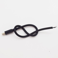 5pcs 25cm USB C Type-C Male Plug Cable 2 wires Power Pigtail Cable Cord DIY -US