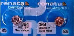 364 RENATA WATCH SR621SW BATTERY (10 piece) FREE SHIPPING Authorized Seller