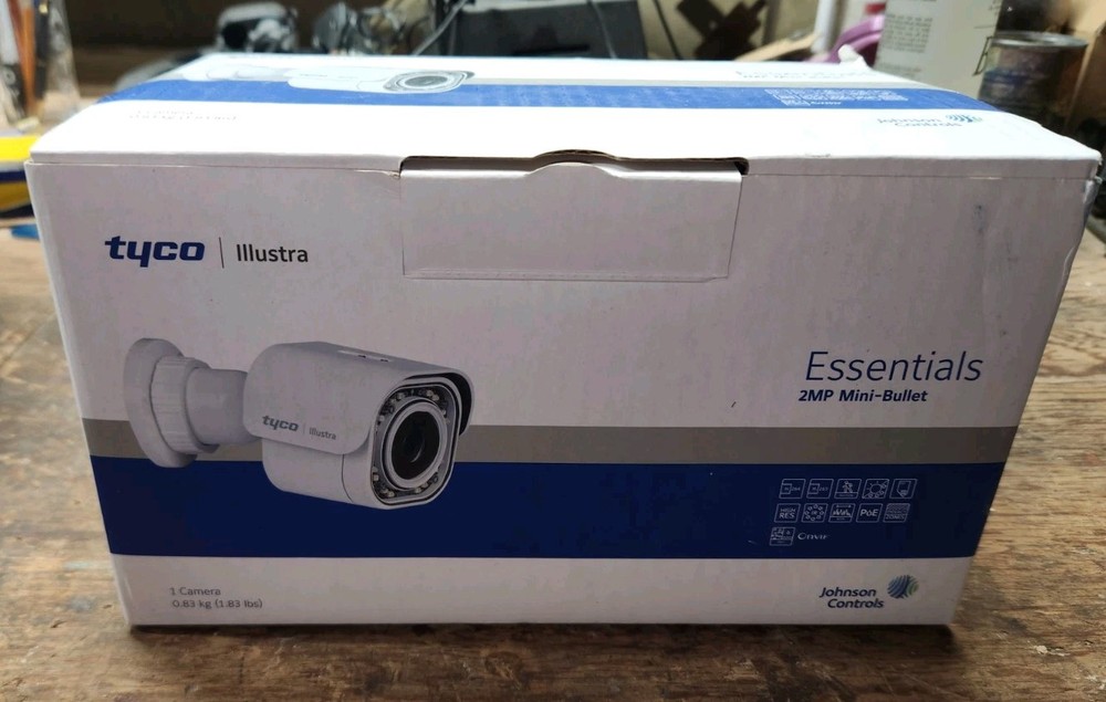 Tyco IES02-B10-BI04 Illustra Essentials Gen4 IR Bullet Camera 2.8mm 2MP White