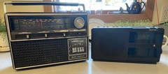 Sears Solid State Hong Kong And PROTON 320 AM/FM Dual Alarm Clock Radio Black