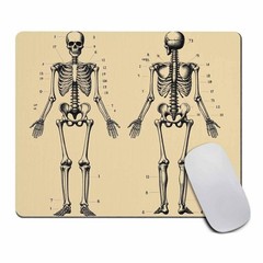Human Skeleton Mouse 9.5 inches x7.9 ( 240 mm x 200 x 3 ), PP-40