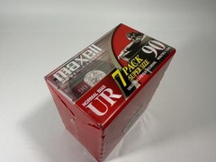Maxell Audio Cassette Normal Bias UR 90 Super Size 7 Pack , NEW Factory Sealed