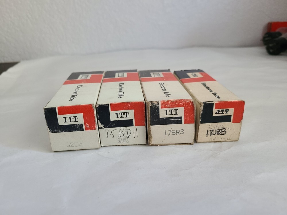 LOT 4 ITT 12D4, 15BD11, 17BR3, 17JZ8 (LINDAL) ELECTRONIC TUBES