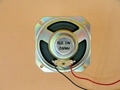 3″ SQUARE MINI SPEAKER 16 OHM 1 WATT NEW / NOS (LOT OF 2)