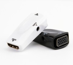 HDMI Female to VGA Female Video Converter Adapter with audio For PC DVD HDTV TV