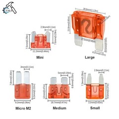300Pcs Car Fuse Assortment Kit, 160 Mini Blade Fuses Automotive + 90 Standard