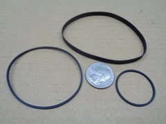 4 PCS BELT KIT FITS SONY TC-WE475 DOUBLE CASSETTE (LOT OF FOUR BELTS) NEW!