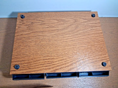 Lot Of 2 Vintage 3 Drawer Cabinet Cassette Tape Holder Storage Faux Wood