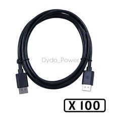 New 100PCS 6FT DisplayPort Cable 4k@60hz 2k@165hz HD Video cable DP to DP Male