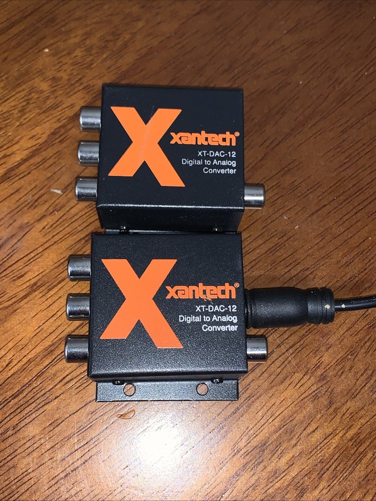 XANTECH XT-DAC-12 DIGITAL TO ANALOG CONVERTER Lot As Pictured