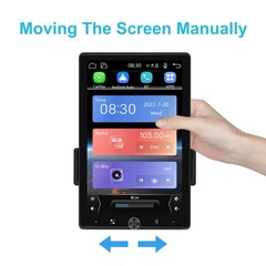 10.4” Android 15.0 Single 1 Din Carplay Rotatable Car Stereo Radio GPS WIFI