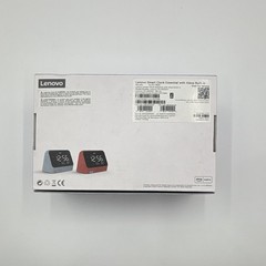 Lenovo Smart Clock Essential Alexa Built-in Wireless Red Fabric Smart Clock