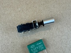 New Marantz Power Switch + Push Button Knob + .1 uf + 120 ohm Snubber