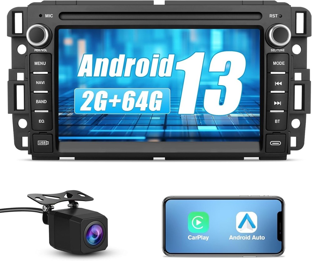 AWESAFE Car Stereo for Chevy Silverado GMC Sierra Yukon 2007-2013, Android GP…