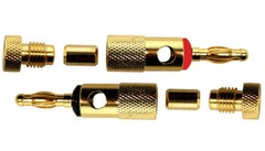 Open Screw Type Speaker Wire Banana Plugs Audio Gold Connectors – 1-100 Pack Lot
