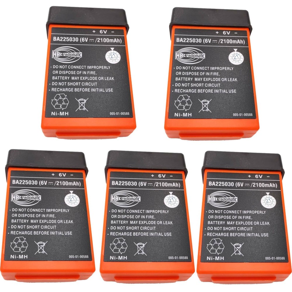 5Pcs 6V 2100mAh Ni-Mh BA225030 Battery For PUMP CAR HBC remote control battery
