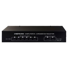 6 Amp in 2-Way Out Passive Amplifier Speaker Switcher Stereo Audio Switch Box