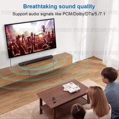 0.5M-1M Digital Fiber Optic Audio Cable Cord Optical TosLink for TV DVD AMP USA