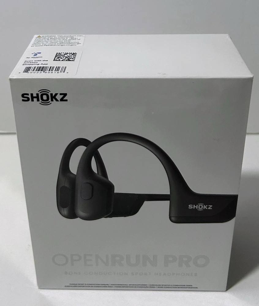 Shokz OpenRun Pro Bluetooth Bone Conduction Sport Headphones Black New Sealed!