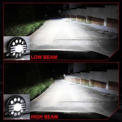 New Pair 7in Round Led Headlights High Low Beam Fit 2003-2007 Jeep Liberty