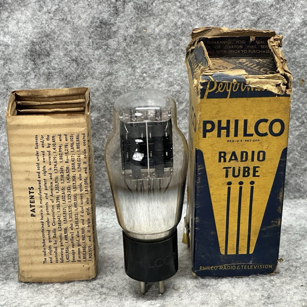 NOS PHILCO 6A3 RADIO TUBE TESTED 119% SPRING FILAMENTS
