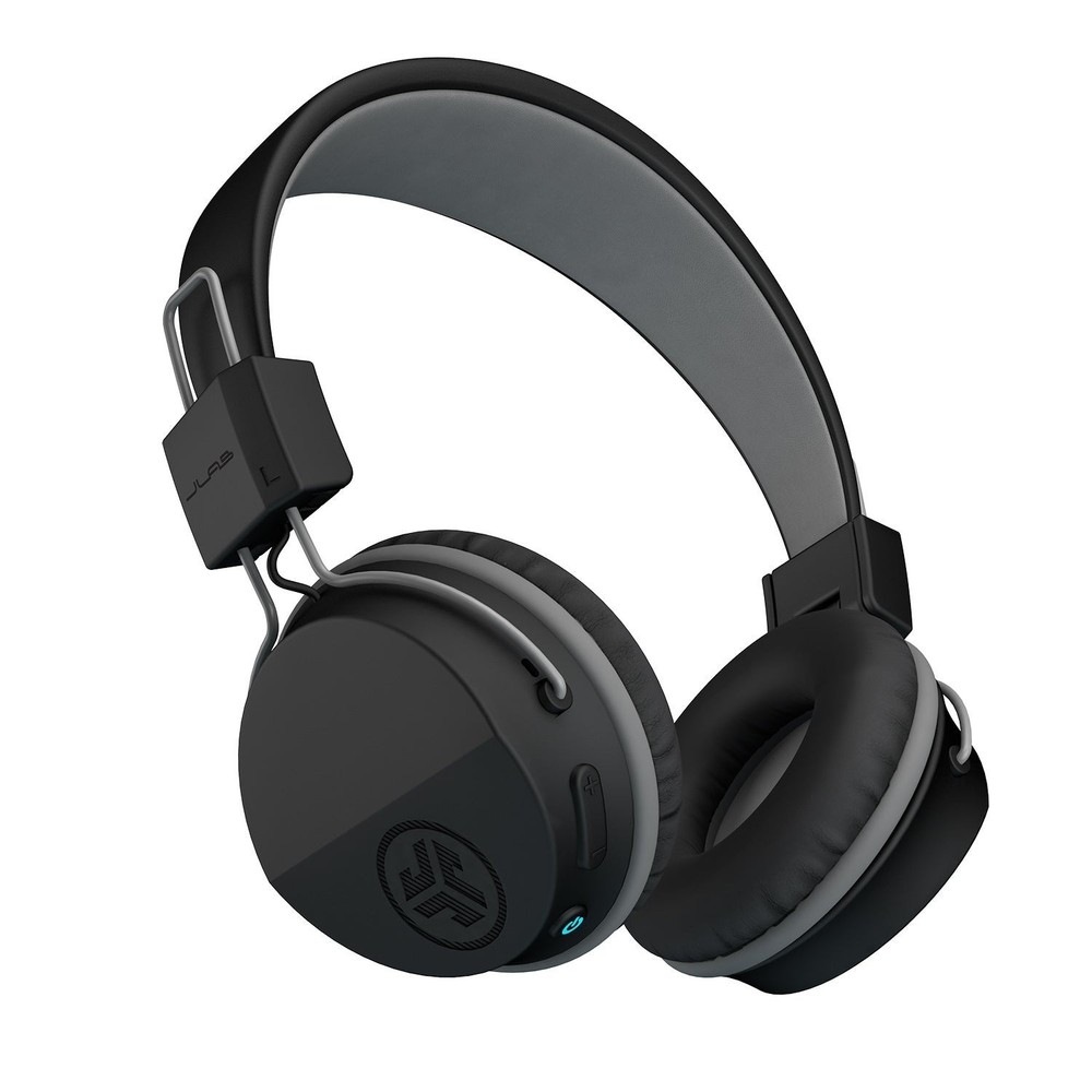 JLab Neon Wireless Headphones, Refurbished, Bluetooth, Adjustable Headband