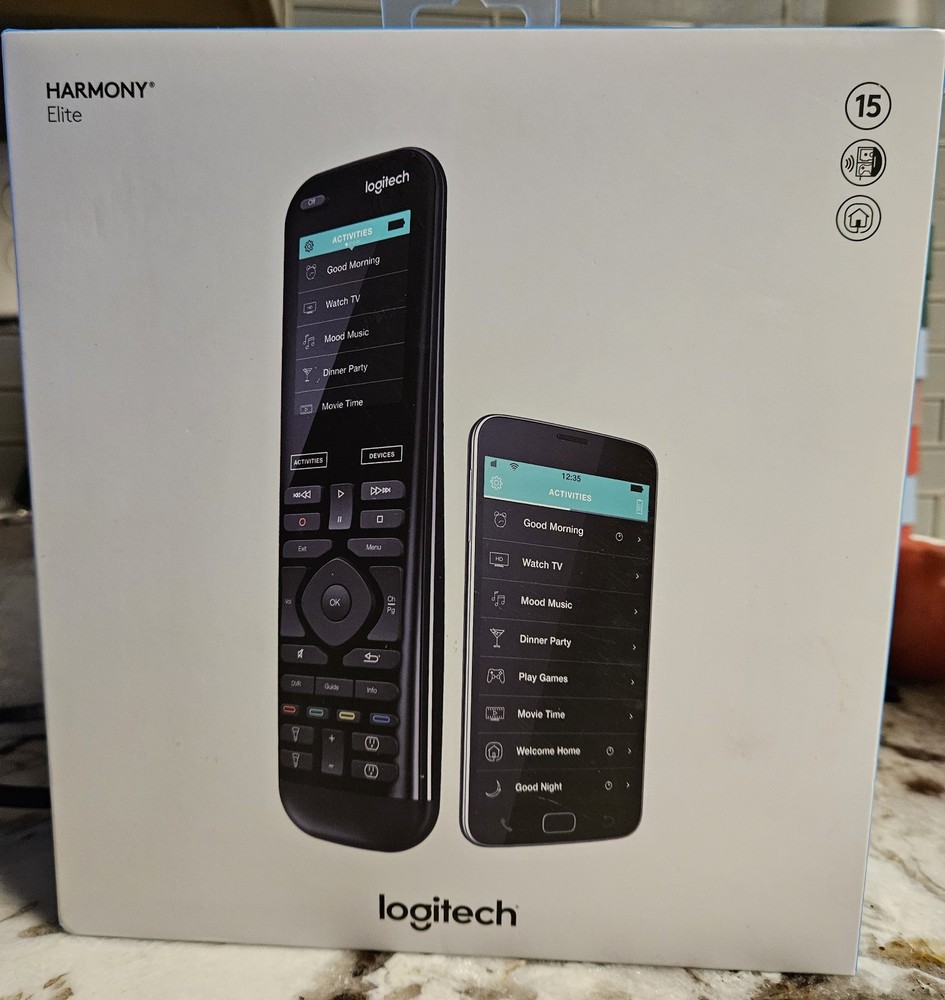 Logitech Harmony Elite Remote with Hub, Cradle, and 2 IR Blasters ~ N-R0010