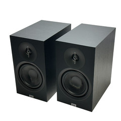 Elac Speakers Debut 3.0 DB63-BK Bookshelf Black Pair Aluminum Dome Tweeter Open