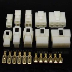 Car 6.3mm Pin Plug Electrical Wiring Multi-Connector Terminals 1/2/3/4/6/8 Way