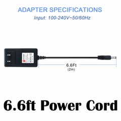 9V 1A 1000mA AC Adapter to DC Power Charger 5.5/2.1mm plug Center Nagetive –